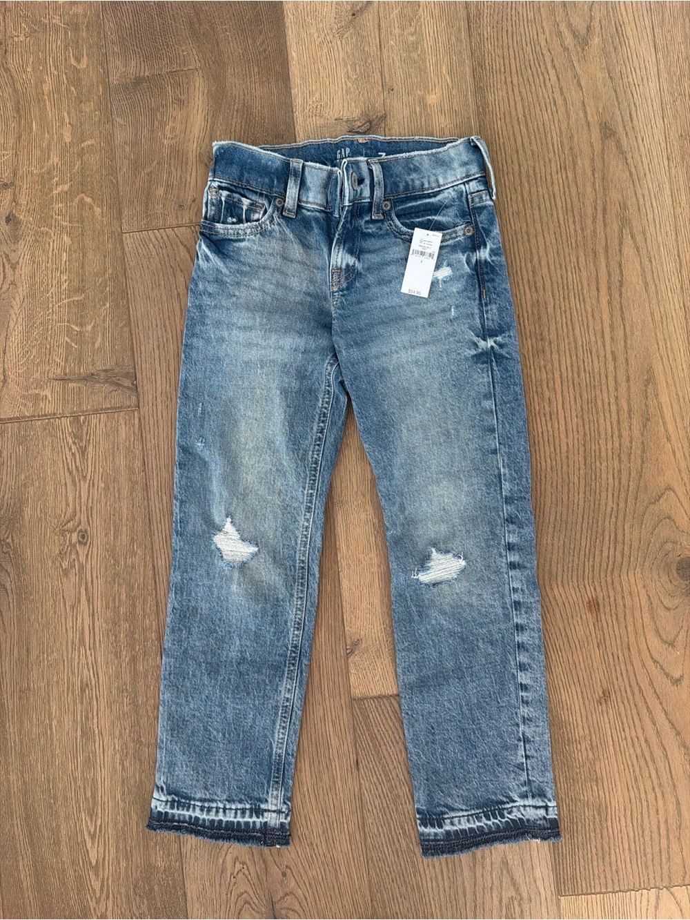 GAP Kids Distressed Blue Denim Jeans